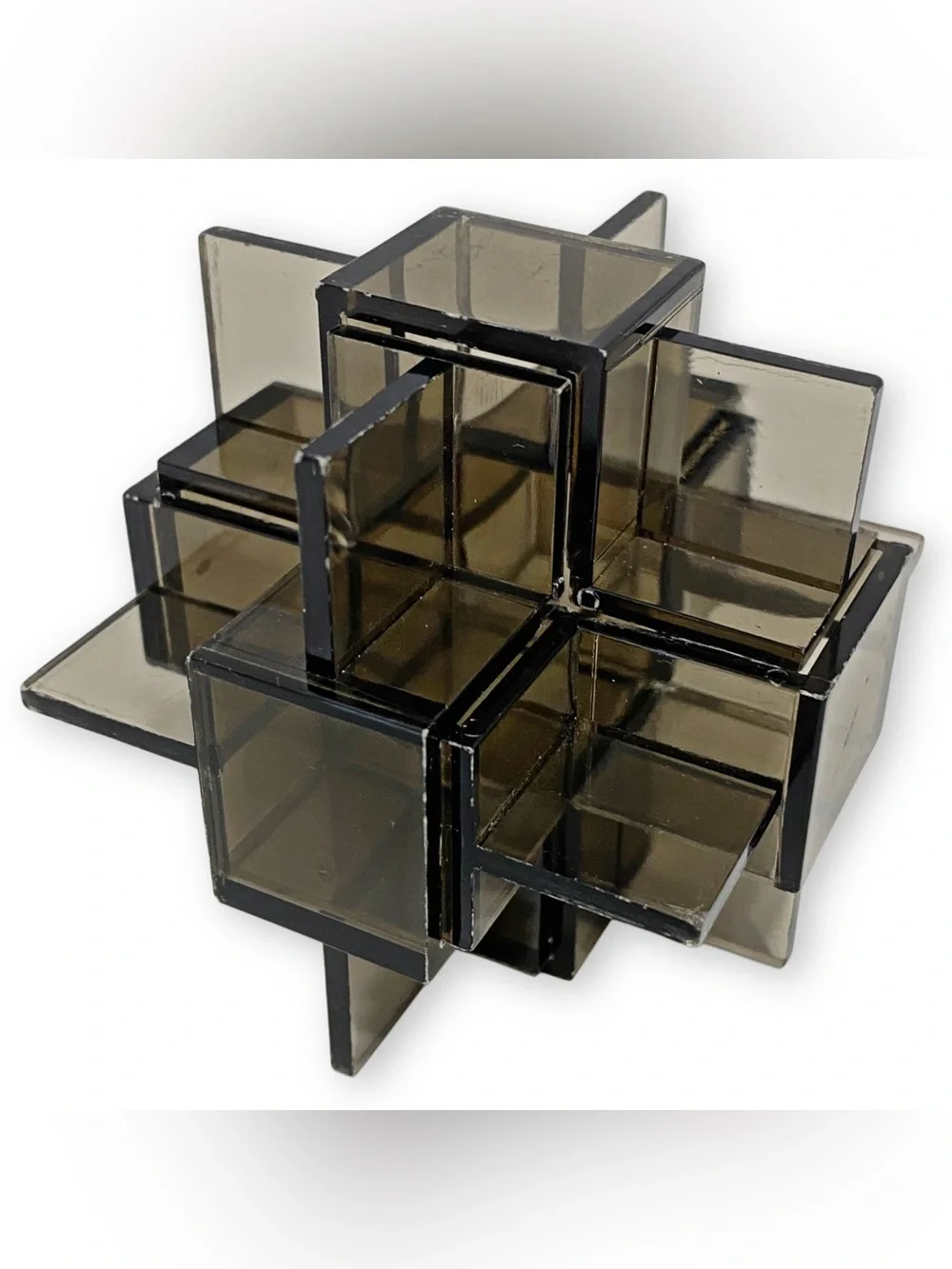 Reiss Games Vintage 313 Torment Set of 2 Acrylic Interlocking Brainteaser Puzzle